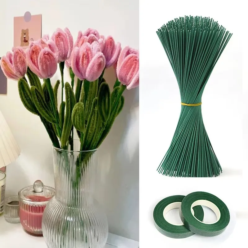 Floral Tape Green - Зеленые стержни для цветов, материалы для