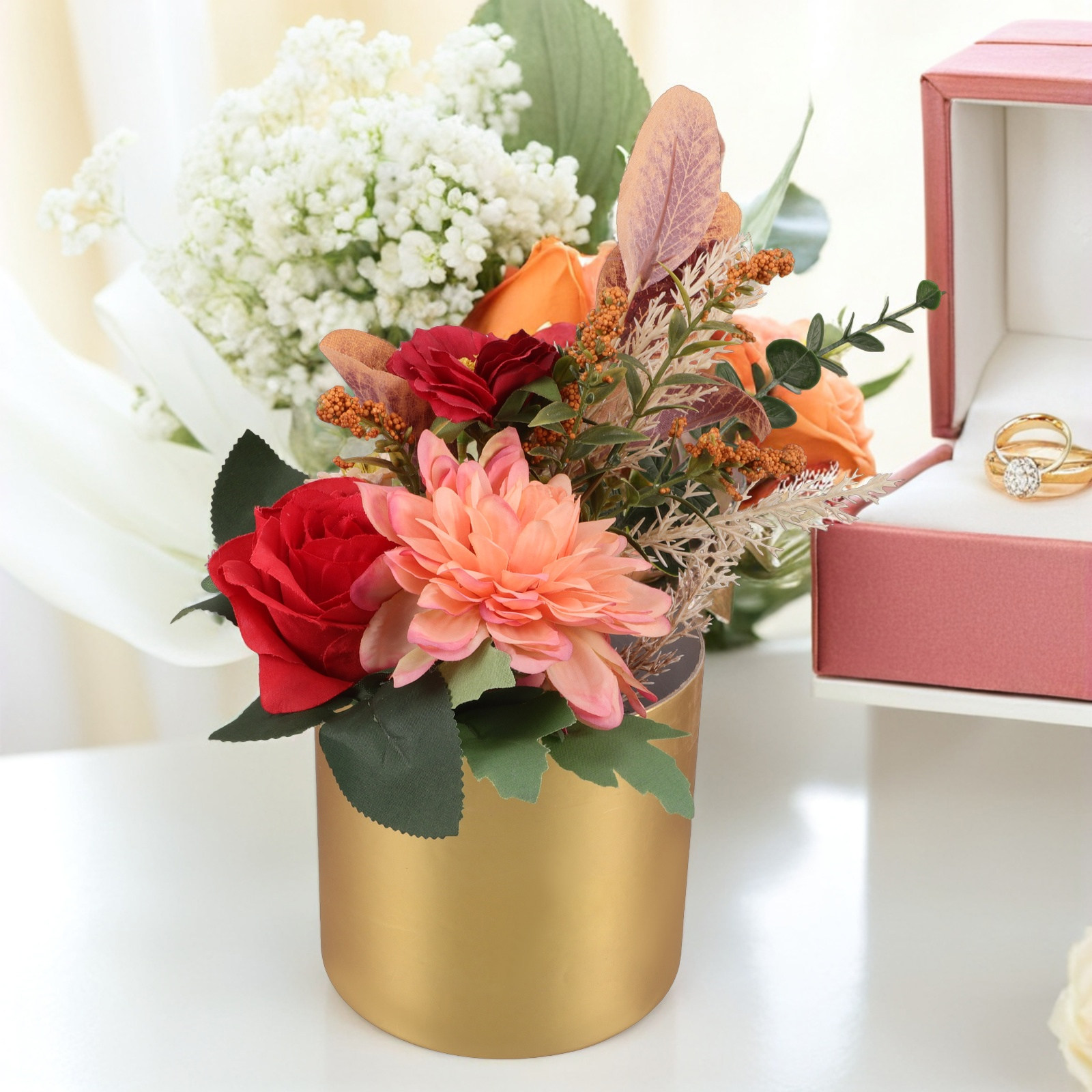 Bouquet Holder Foam - Круглая коробка для цветов, элегантный держатель