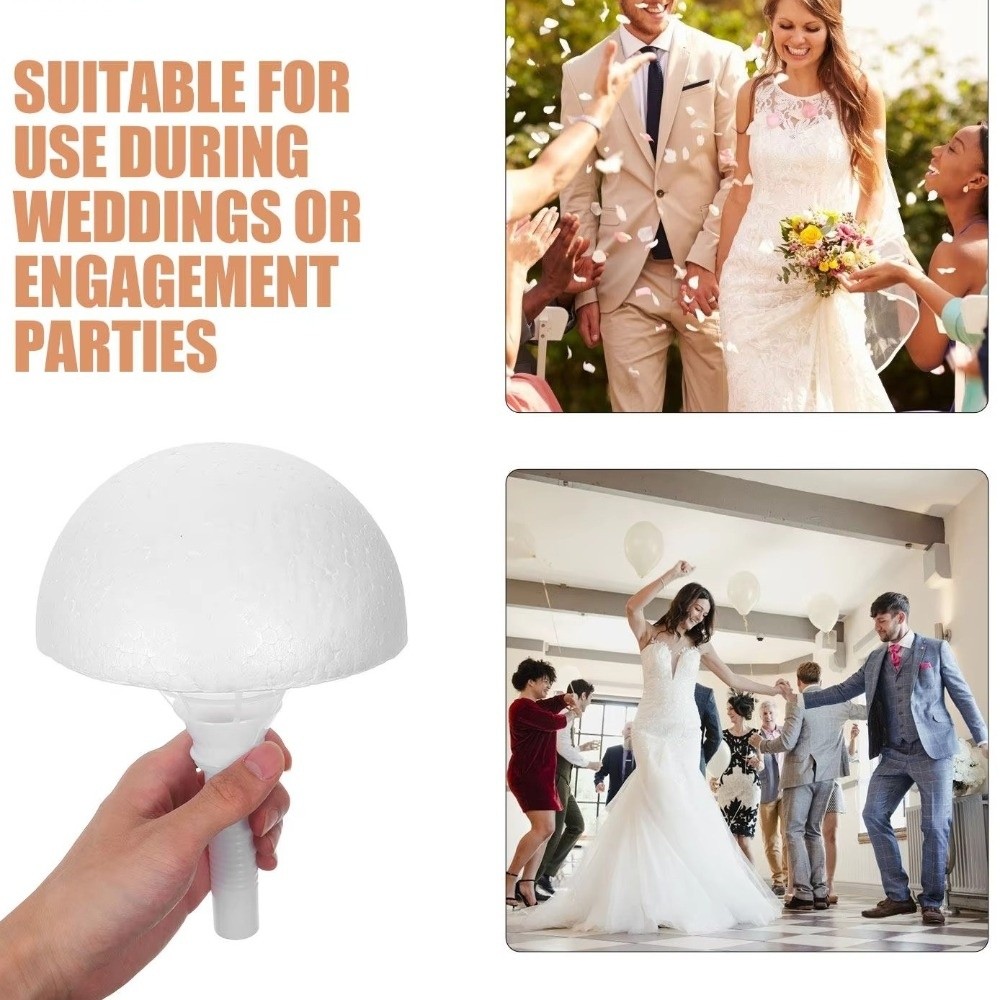 Bouquet Holder Foam - Белый пенопластовый держатель для букетов, полукруглый,
