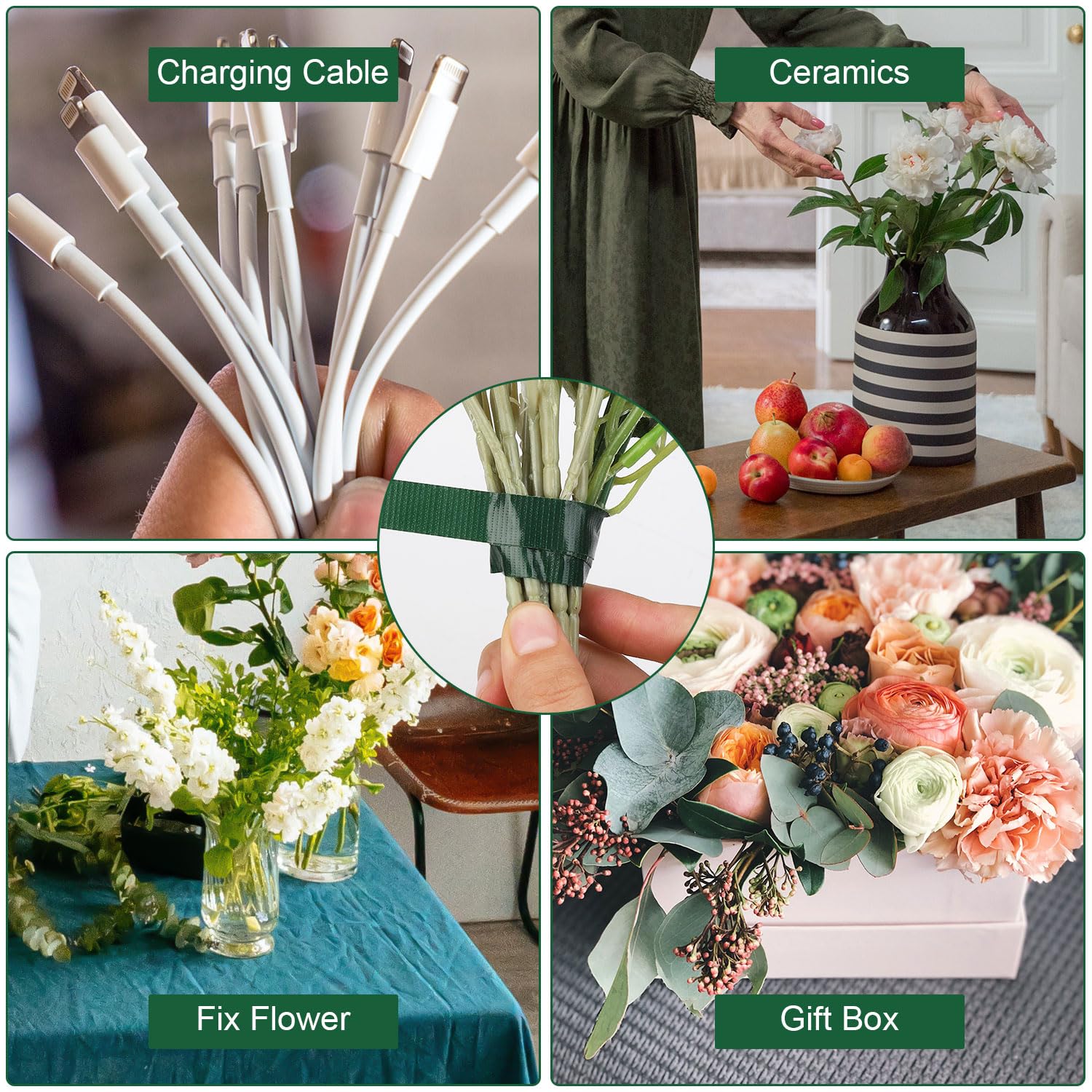 30-метровая зеленая водонепрон – обзор и цена Floral Tape Green