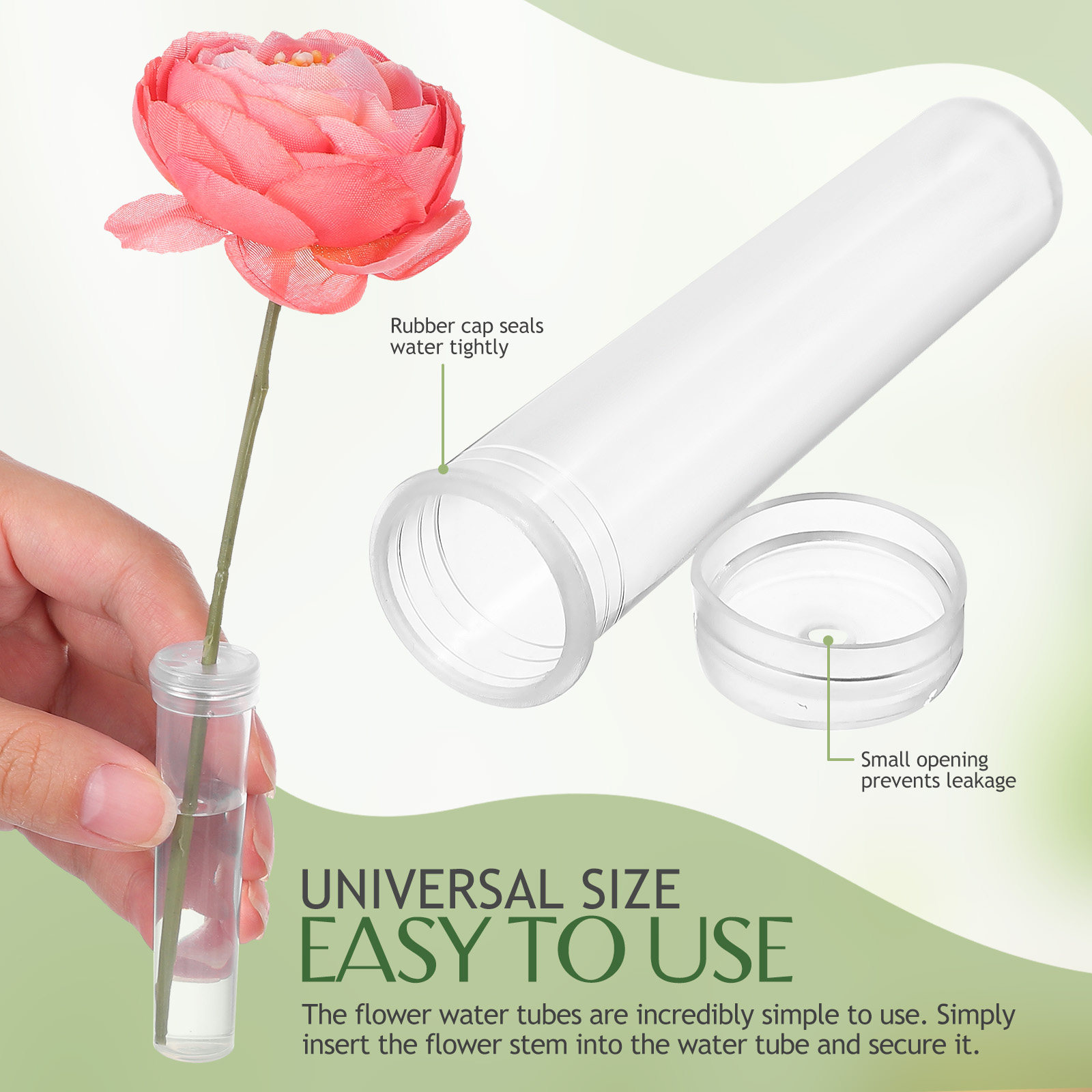 100 шт. трубочек для воды для  – обзор и цена The Florist Supply