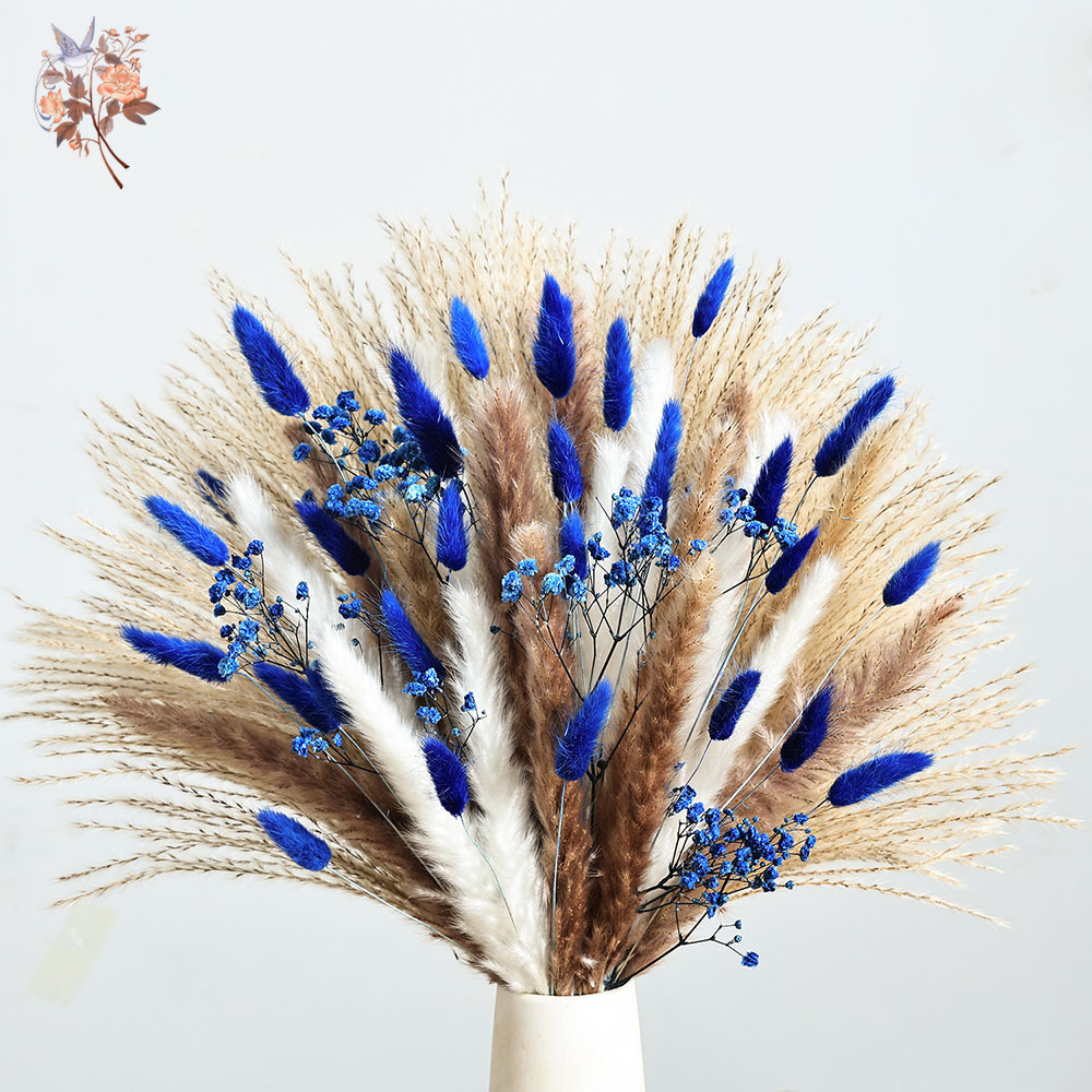 70-ступенчатый синий пушистый  – обзор и цена Dried Flower Bunch