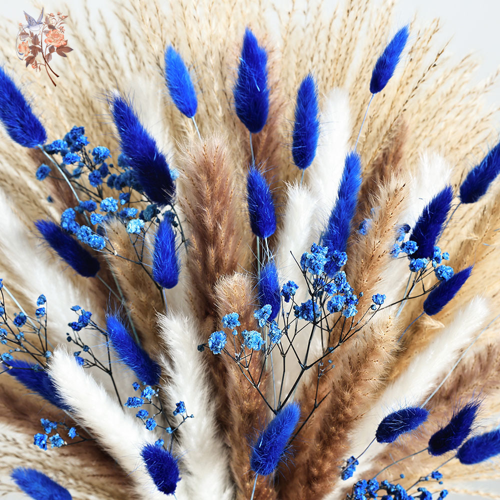70-ступенчатый синий пушистый  – обзор и цена Dried Flower Bunch