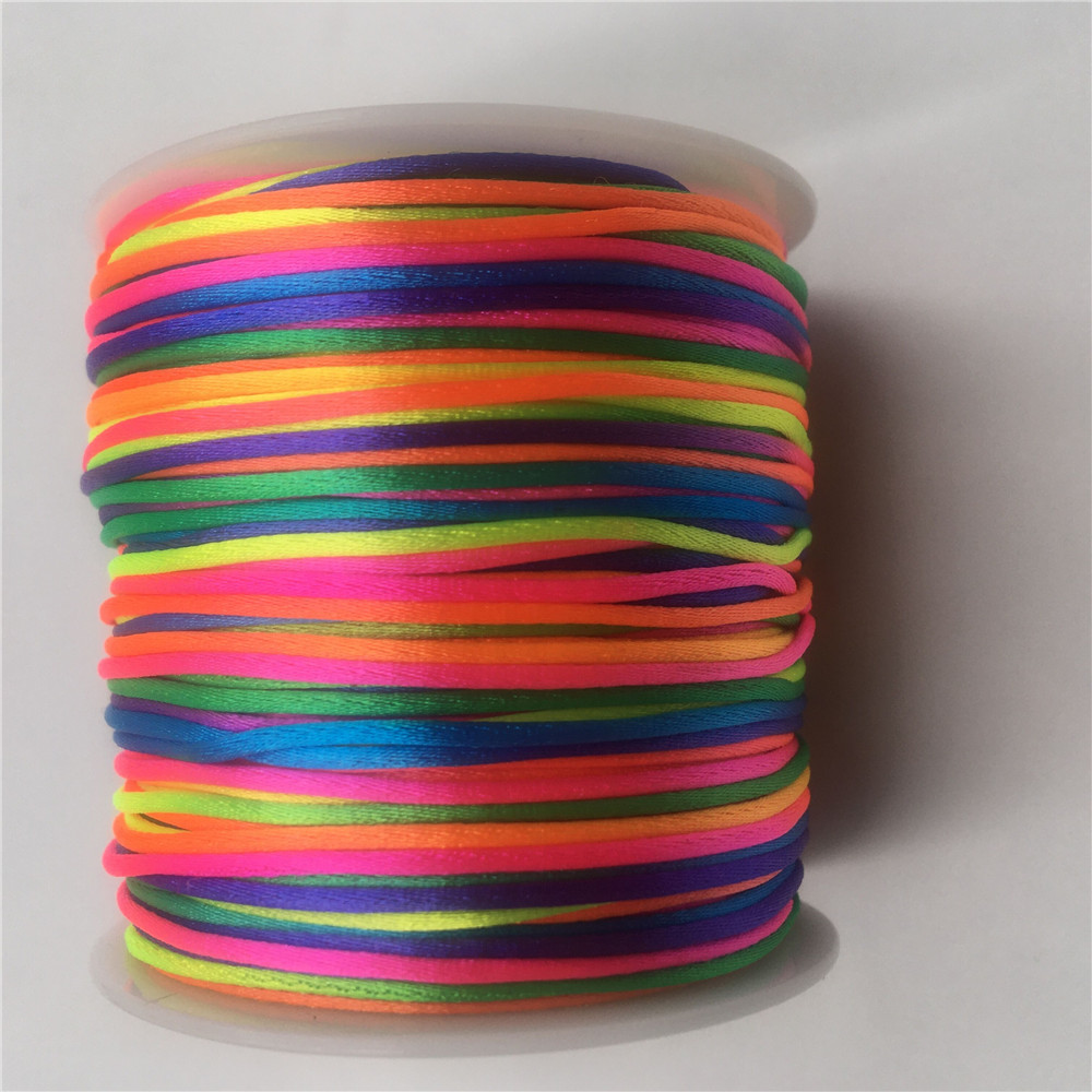 Радужный плетёный шнур для мак – обзор и цена Ribbon Wired Satin