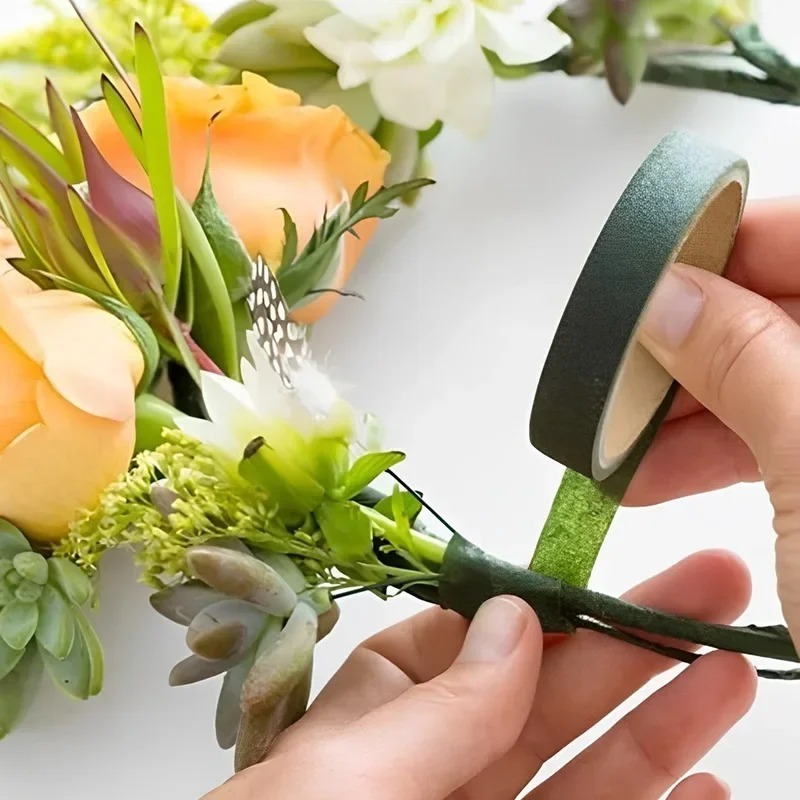 10 рулонов зеленой флористичес – обзор и цена Floral Tape Green