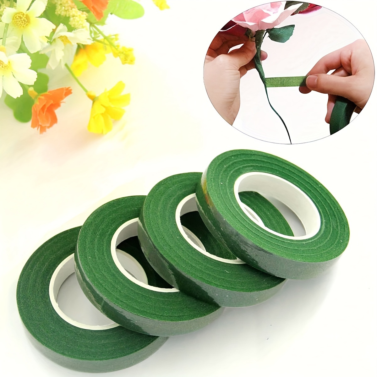 Зеленая бумажная лента с цвето – обзор и цена Floral Tape Green
