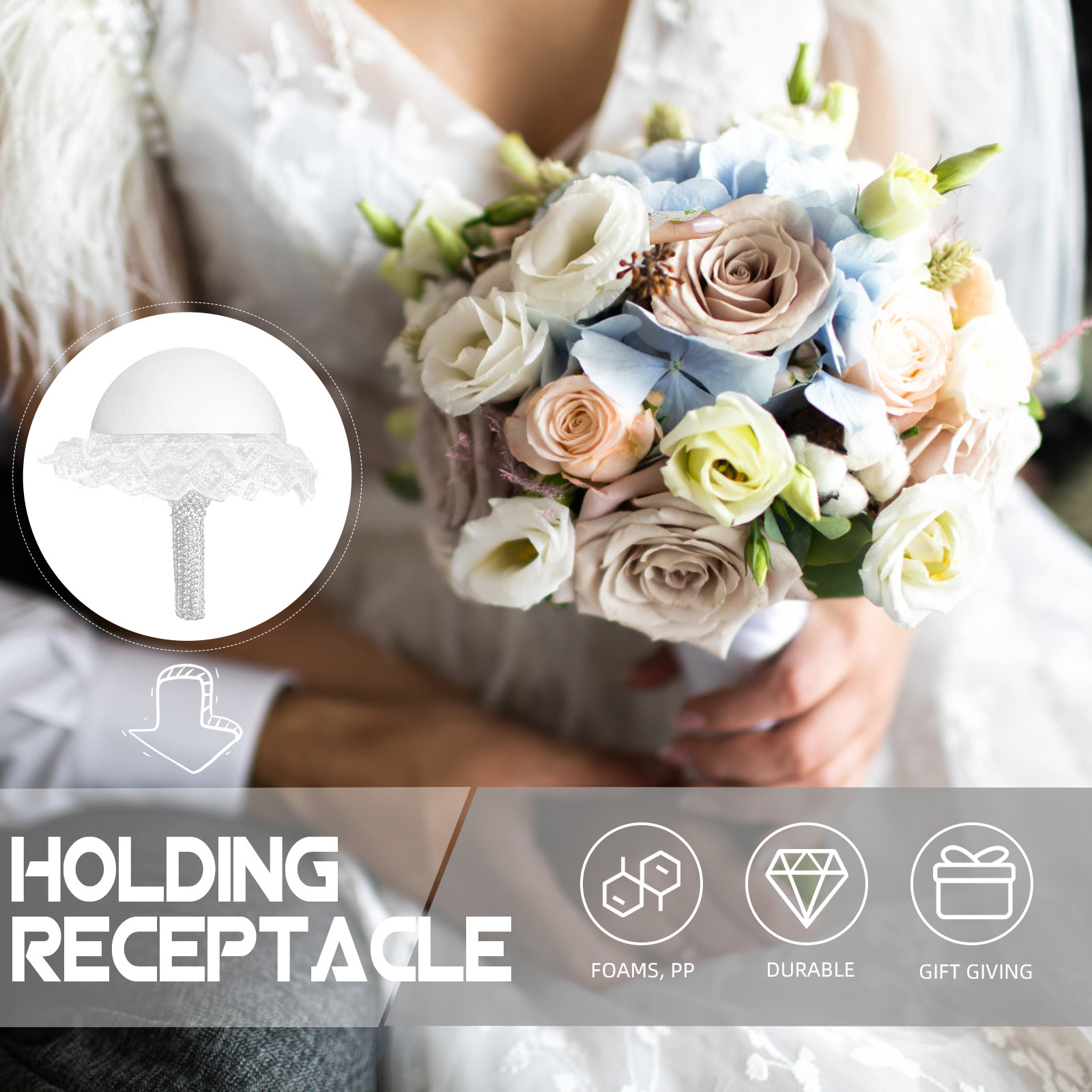 Держатель для свадебного букет – обзор и цена Bouquet Holder Foam